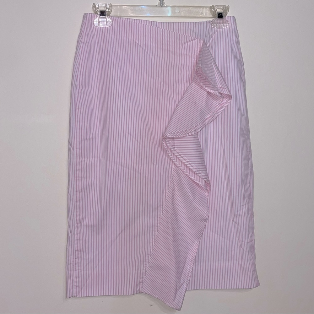 Pink and White J. Crew Pencil Skirt 2